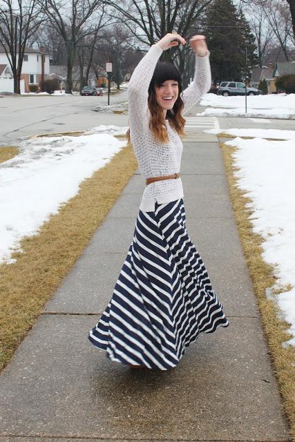 Outfit: Maxi Dresses & Knits