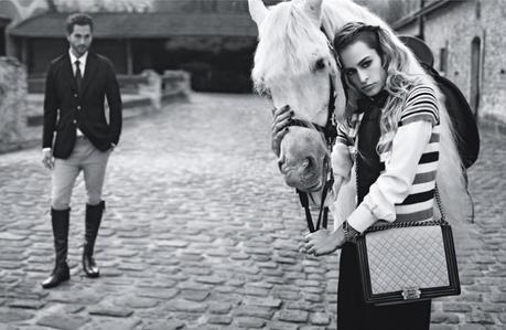 Alice Dellal and Jake Davies by Karl Lagerfeld for Chanel Boy Handbags SS 2013 3