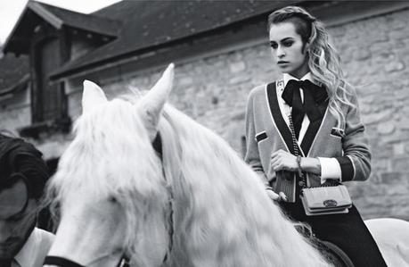 Alice Dellal and Jake Davies by Karl Lagerfeld for Chanel Boy Handbags SS 2013