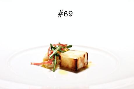 Roasted celeriac, egg and truffle salami #69