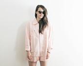 Petal pink denim work jacket. S/M - CZvintage