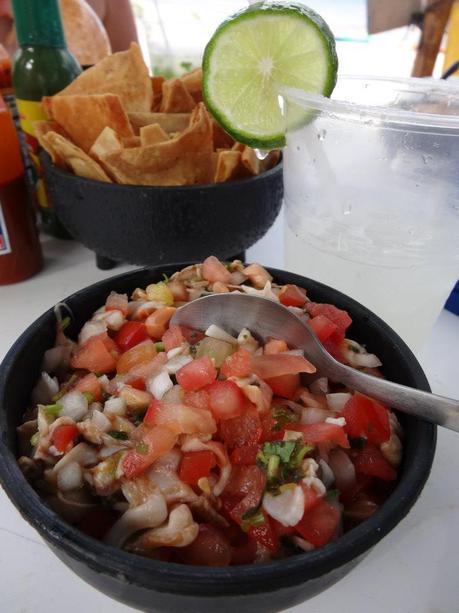 Ceviche at Villa del Palmar at the Islands of Loreto