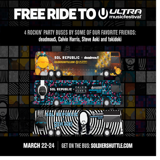 Get A Free Ride with Sol Republic on the SOLdier Shuttle At Ultra