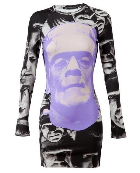 Christopher Kane Frankenstein Printed Stretch-jersey Dress