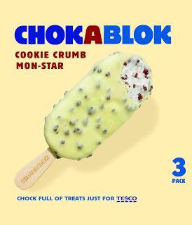 ChokaBlok Cookie Crumb Mon-Star Ice Cream Sticks