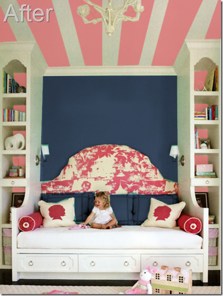 Pink and Navy bedroom updates
