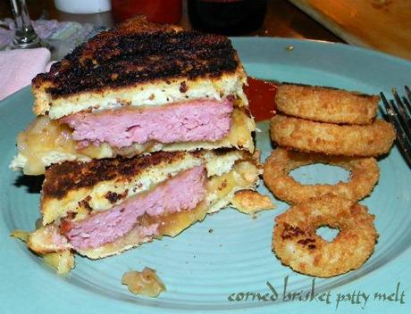 Soda Bread Brisket Patty Melt w/Irish Cheddar Cheese