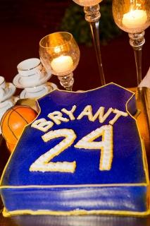 grooms cake as basketball jersey