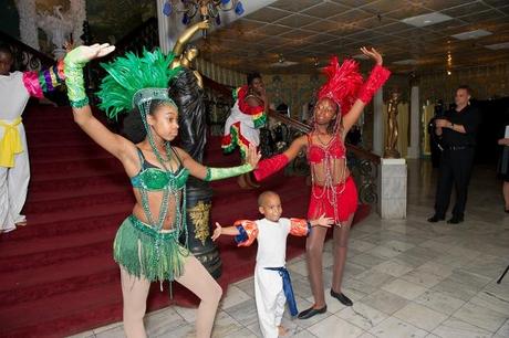 Island dancers at wedding