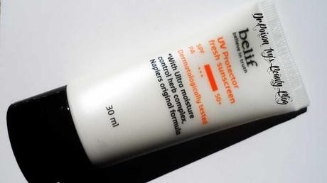 Belif UV Protector Fresh Sunscreen Spf 50 Review