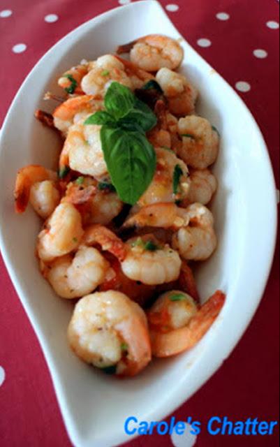 Guest post by Carole of Carole's Chatter- Garlic Prawns Indian Style
