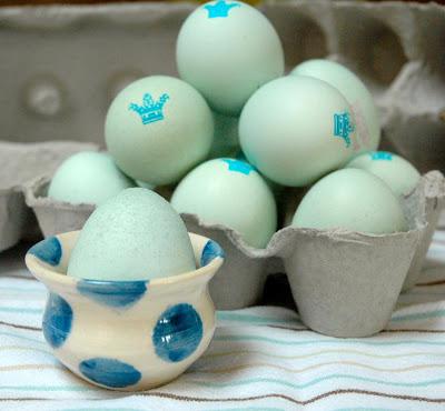 The sky may be grey, but the eggs are blue