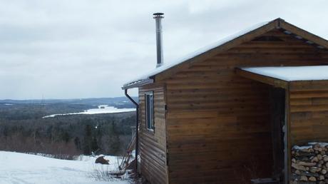 Photo from the Pinetree shelter, of Fraser Lake, in Algonquin Park