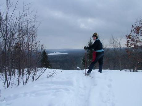 Photo of Jean, with Fraser Lake on the horizon - Algonquin Park