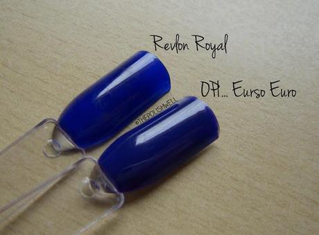Comparison: Revlon Royal & OPI Eurso Euro