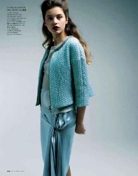 Constanze Saemann by Bruno Ripoche for Elle Japan April 2013