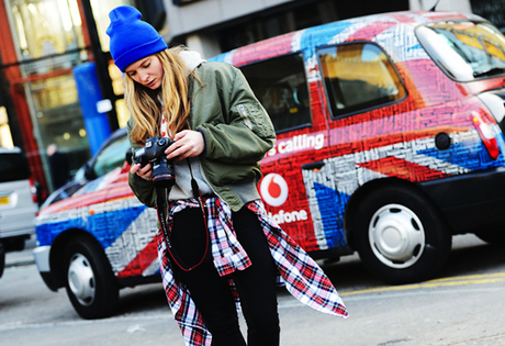 checked shirt around waist street style trend tommy ton nyfw