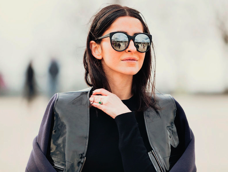 mirrored sunnies street style via collage vintage