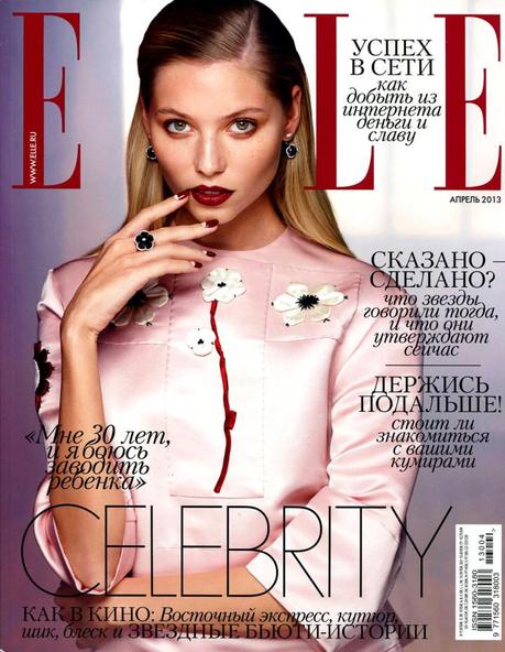 Cover- Vika Falileeva by Asa Tallgard for Elle Russia April 2013