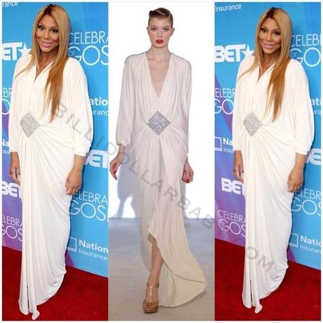 Tamar Braxton in Marc Bouwer Pre-Fall 2012 Gown at the BET...