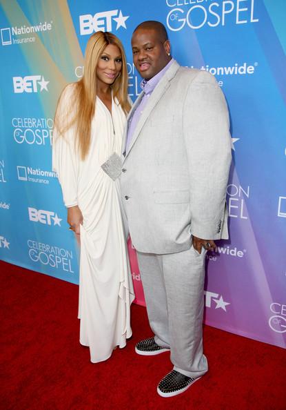 Tamar Braxton (L) and songwriter Vincent Herbert attend the BET Celebration of Gospel 2013 at Orpheum Theatre on March 16, 2013 in Los Angeles, California.