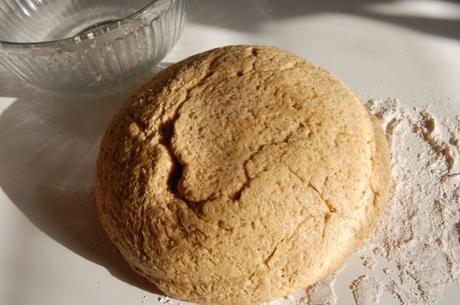 punching bread dough