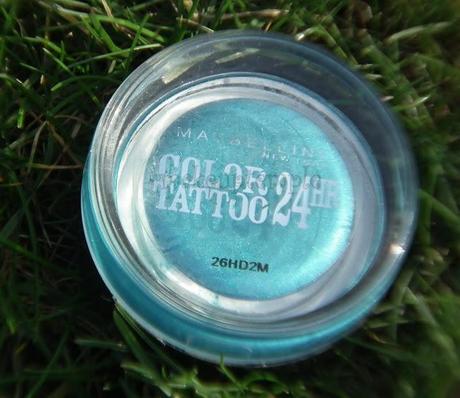 Maybelline Color Tattoo 24hr Cream Eye Shadow 20 Turquoise Forever Swatches