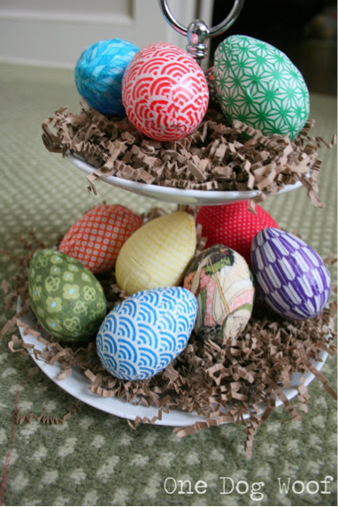 DIY Fabric Covered Easter Egg