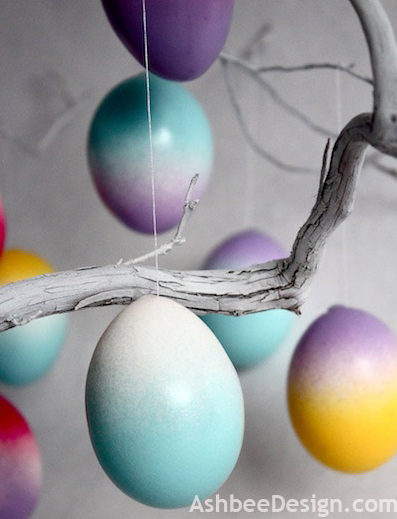 DIY ombre easter eggs