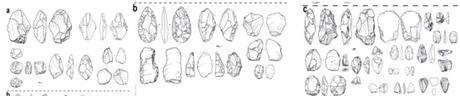 Acheulean tools recovered from 3 nearby sites. Note how different they all. 