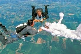 sky diving wedding vegas 1