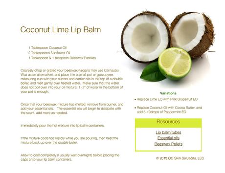 Lime Coconut balm