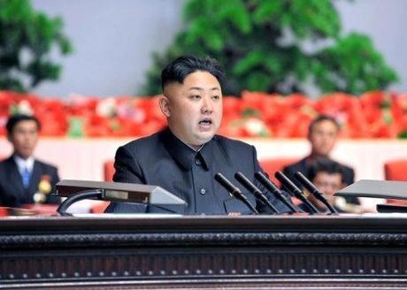 Kim Jong Un addresses the national meeting of light industry workers in Pyongyang on 18 March 2013 (Photo: Rodong Sinmun)