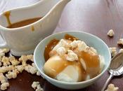 Buttered Popcorn Cream with Salted Caramel Sauce