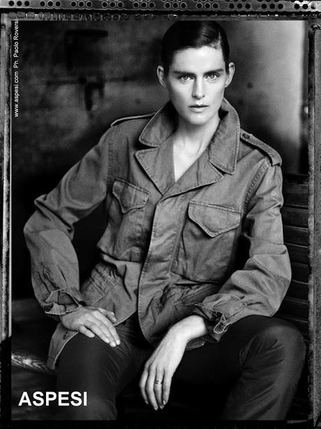 NATALIA VODIANOVA, GUINEVERE VAN SEENUS, STELLA TENNANT AND SASKIA DE BRAUW POSE FOR PAOLO ROVERSI IN ASPESI SPRING 2013 CAMPAIGN