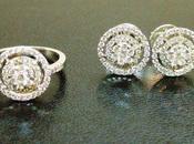 @marjoriejewels: #diamond Halo #earrings #ring. #love...