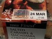 REVIEW! Tesco Finest Salted Caramel Macadamia Cheesecake Slices