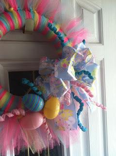 Easter Tulle Wreath