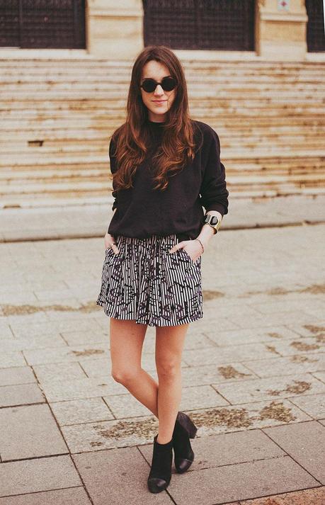 My Style // Graphic Topshop Culottes - Paperblog