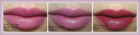 Revlon Balm Stain Darling Cherie, Revlon Lip Butter Gumdrop, Rimmel Apocalips Galaxy, Big Lips, Pout, Purple Lipstick, Purple Lip Balm Stain, Lilac Lips, Glossy Lips