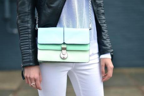 Kenzo chain bag mint aqua satchel