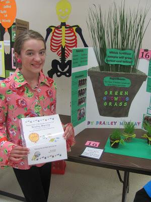 Brailey's Fifth Grade Science Fair Project - Green Growing Grass