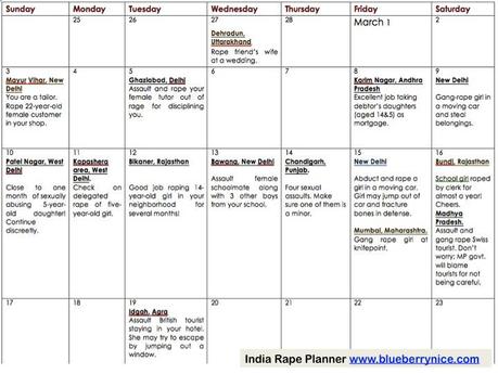 India Rape Planner March 2013
