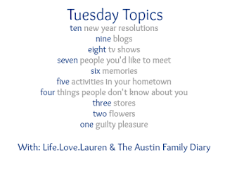 Tuesday Topics: One Guilty Pleasure