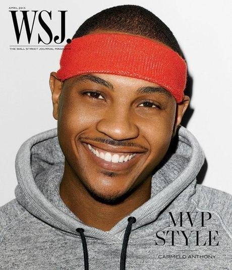 New York Knicks star, Carmelo Anthony covers WSJ. Magazine April...