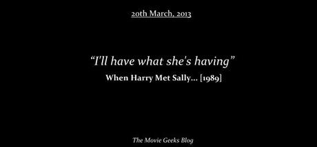 When Sally did it to prove Harry wrong