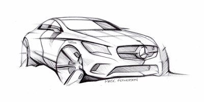 Mercedes Benz CLA sketch and lots more...
