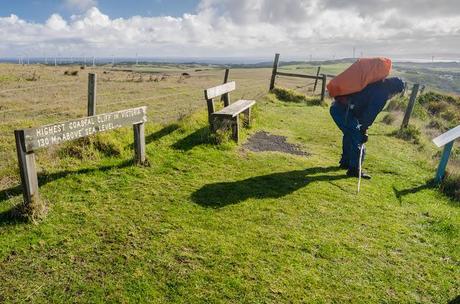 top of highest victorian coastal cliff