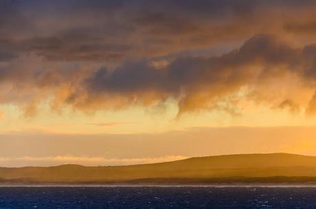 clouds over ocean at sunrise