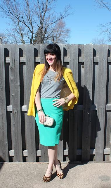 Outfit: Yellow, Gold, Green, & Leopard Print